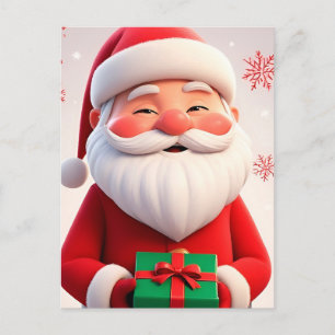 ❄️ Kerstman Kerstcadeau Magie 🎄 Feestelijke Feest Briefkaart