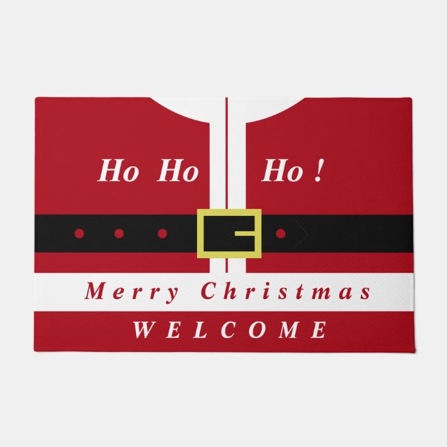 Kerstman kerstdeurmat deurmat (Voorkant)