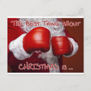 Kerstman Kerstfeest Grappige Humor Boxing Day Feestdagenkaart