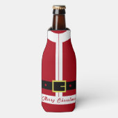 Kerstman Kerstfles koeler (Fles Voorkant)