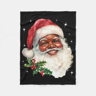 Kerstman Kerstgezicht Oude Kerstman Vintage Fleece Deken