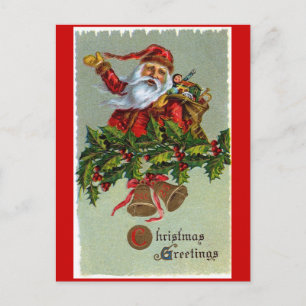 Kerstman Kerstgroet Briefkaart