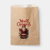  Kerstman Kerstgunst Gift Bag Bedankzakje (Voorkant)