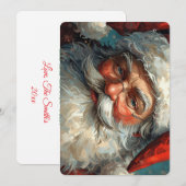 Kerstman kerstkaart (Voorkant / Achterkant)