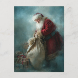 Kerstman kerstkaart briefkaart