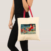 "Kerstman"  kerstkaart Tote Bag (Voorkant (product))