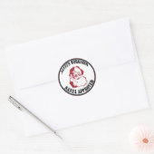 Kerstman — Kerstkerstkerstman — Kerstman — goedgek Ronde Sticker (Envelop)