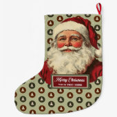 kerstman kerstkous ontwerp grote kerstsok (Achterkant)