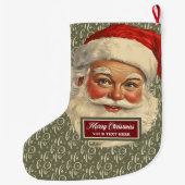  Kerstman Kerstkous personaliseren Grote Kerstsok (Achterkant)