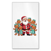 Kerstman Kerstkrans Kerstverpleegsters Magnetisch Visitekaartje (Voorkant Verticaal)