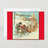 Kerstman  Kerstman Briefkaart (Voorkant / Achterkant)