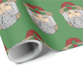 Kerstman/kerstman Cadeaupapier (Rol Hoek)