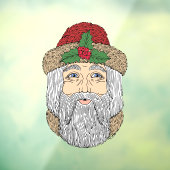 Kerstman/kerstman Raamsticker (Vel 3)