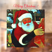 Kerstman / Kerstman Raamsticker (Vel 2)