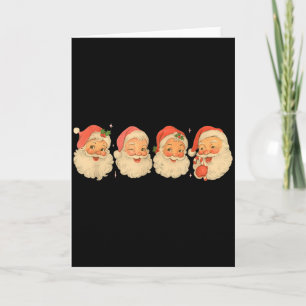 Kerstman Kerstman Vintage Schattig Jolly Prettig K Kaart
