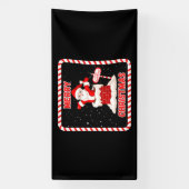 Kerstman Kerstmis Collectie 4x8 Vinyl Banner (Verticaal)