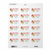 Kerstman Kerstmis Etiket (Full Sheet)