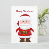 Kerstman Kerstmis  Feestdagenkaart (Staand voorkant)