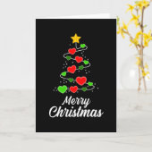 Kerstman Kerstmis Geek Liefde Grappig Cadeau-idee Kaart (Gele Bloem)