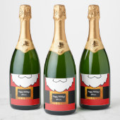 Kerstman Kerstmis gunst geschenken Sparkling Wijnetiket (Flessen)