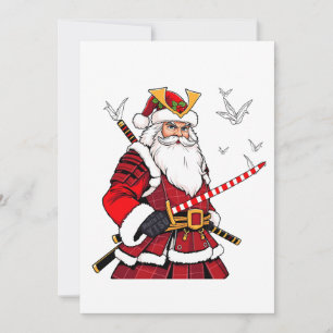 Kerstman Kerstmis Kerstman Japanse Kunst Samurai Save The Date
