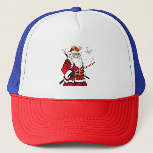 Kerstman Kerstmis Kerstman Japanse Kunst Samurai Trucker Pet