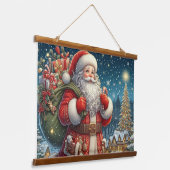 KERSTMAN (KERSTMIS) (KERSTMIS) HANGEND WANDKLEED (Gebogen)