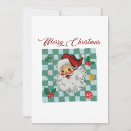 Kerstman Kerstmis Ontwerp Vintage Kaart