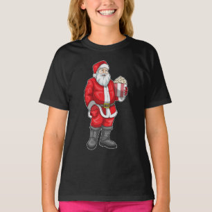 Kerstman Kerstmis Popcorn T-shirt