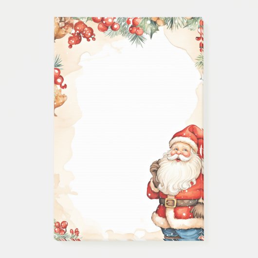Kerstman Kerstmis Post-it® Notes (Voorkant)