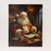 Kerstman Kerstmis vintage Legpuzzel (Verticaal)