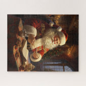 Kerstman Kerstmis vintage Legpuzzel (Horizontaal)