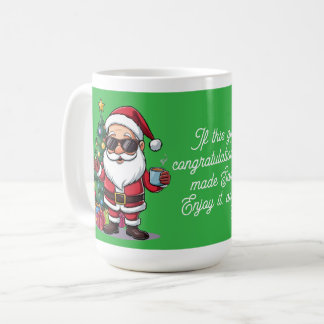Kerstman Kerstmoker - Grappig Kerstcadeau Koffiemok