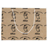 Kerstman kerstnaam Kraft Groot Cadeauzakje (Achterkant)