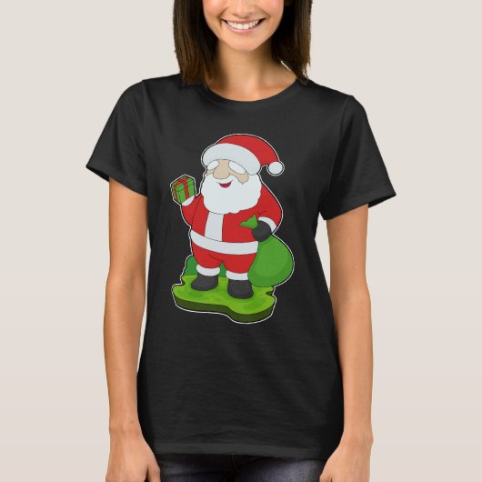 Kerstman kerstpakket t-shirt (Voorkant)