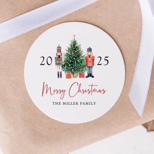 Kerstman Kerststicker Ronde Sticker