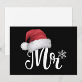 Kerstman Kersttrui Heren Dames Matchende Kerstpyja Feestdagenkaart (Voorkant / Achterkant)
