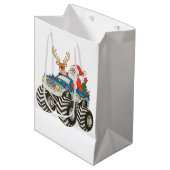 Kerstman Kersttrui Reindeer Feestelijk Medium Cadeauzakje (Voorkant Gekanteld)