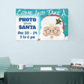 Kerstman Kerstvakantie Foto Spandoek (Beurs)