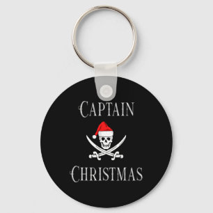 Kerstman Kerstvakantie Piraat Schedel Kerstman Hoe Sleutelhanger