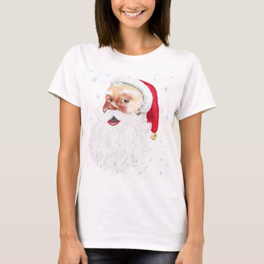 Kerstman Kerstvakantie T-shirt (Voorkant)
