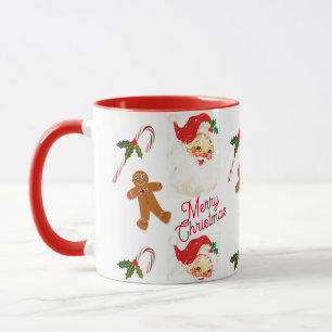 Kerstman Kerstvakantie Vintage Mok