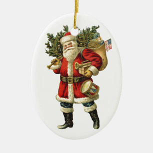 Kerstman Kerstversiering Naam toevoegen Keramisch Ornament