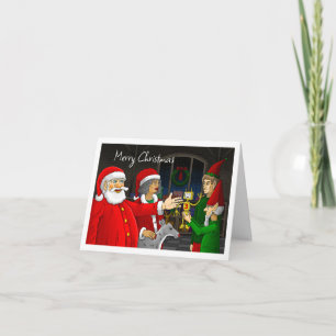 Kerstman Kerstworkshop Feestdagen Kaart