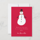 Kerstman Kinderen Kerstmis Bedankkaart (Voorkant)