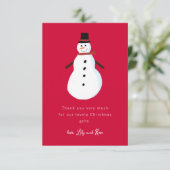 Kerstman Kinderen Kerstmis Bedankkaart (Staand voorkant)