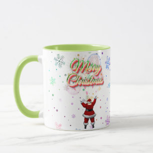 Kerstman Kleurrijke Kerst Mok