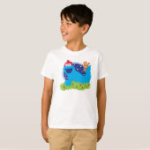 Kerstman Koekiemonster T-shirt (Voorkant volledig)