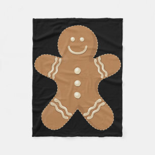 Kerstman Koekje Biscuitie Leuke Kerst Eten Fleece Deken