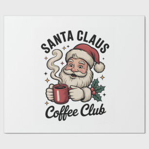 Kerstman Koffieclub Cafeïne Kerstmis Cadeaupapier